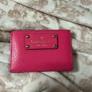 Kate Spade Fuchsia Card Wallet